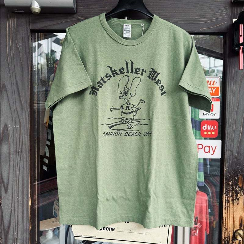 本格派アメカジ・デニムブランド、WAREHOUSE(ウェアハウス)のTシャツです。