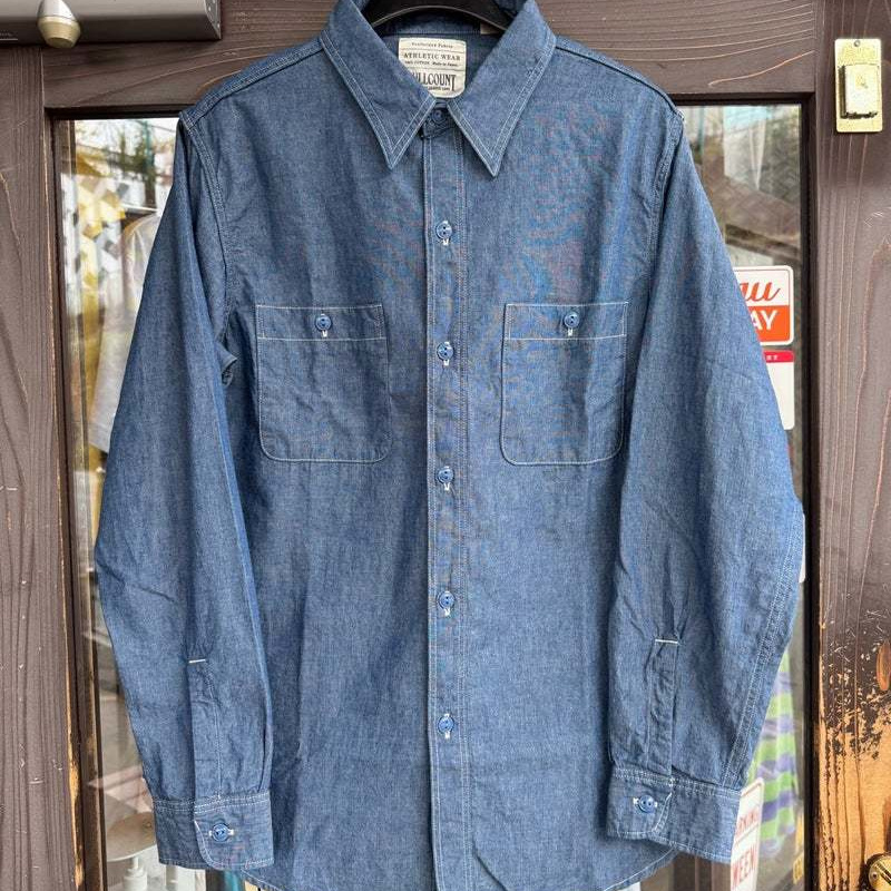 本格派デニムブランド、FULLCOUNT(フルカウント)のシャンブレーシャツです。