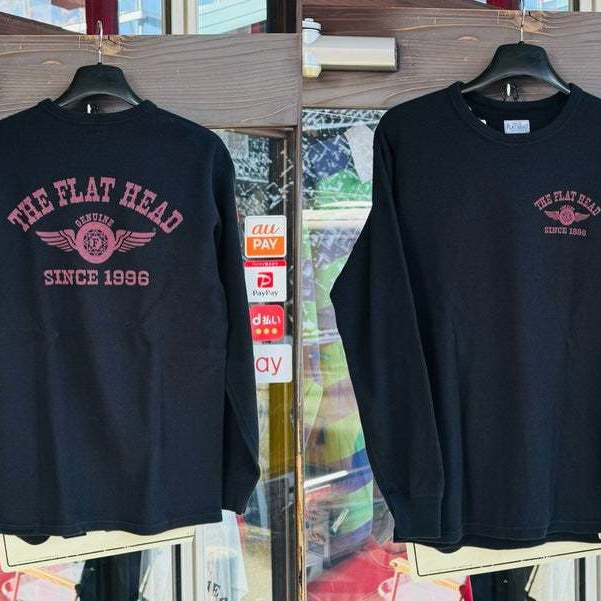 人気アメカジブランド、フラットヘッドのサーマルロンTです。