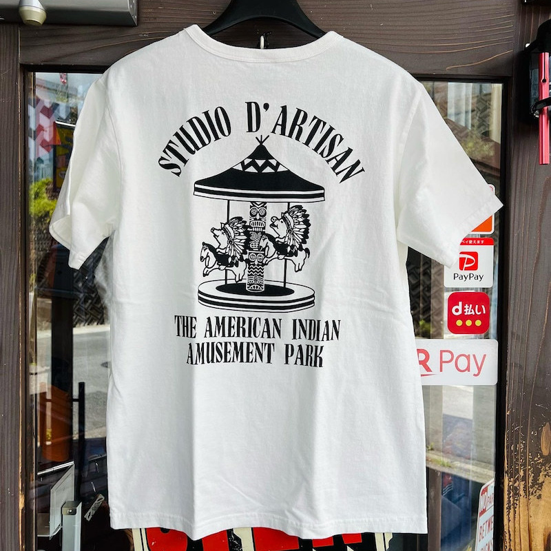 人気アメカジブランド、ステュディオ・ダ・ルチザンのTシャツです。